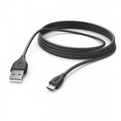 Nabíjací sync kábel, micro USB, 3 m, čierna