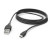 Nabíjací sync kábel, micro USB, 3 m, čierna
