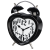 Heart Alarm Clock, black