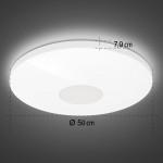 Big Smart Home Ceiling Light, without Hub, Voice/App Control, Diam. 50 cm