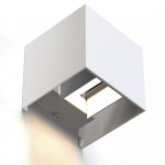 WiFi Wall Light, Square, 10 cm, IP 44 for Indoors and Outdoors, white