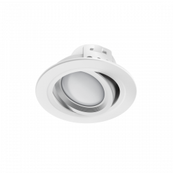 WLAN LED Built-In Spotlight, 5 W, for Voice / App Control, Adjustable, white