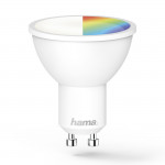 WLAN LED Lamp, GU10, 5.5 W, RGBW, Dimmable, Reflective, for Voice / App Con
