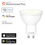 SMART WiFi LED žiarovka, GU10, 5,5 W, reflektor PAR51, stmievateľná, appka