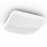 LED stropné svetlo WLAN Glitzer, stmievateľné, hlas/app ovl., 27x27 cm