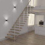 LED Wall Light for Indoors and Outdoors, WLAN, App & Voice Control, black