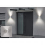 LED nástenné svietidlo Wi-Fi, interiér/exteriér, hlas/app ovládanie, biele