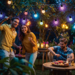 Inteligentný LED svetelný reťazec Wi‑Fi, vonkajší IP44, farebný, 8 m Inteligentný LED svetelný reťazec Wi‑Fi, vonkajší IP44, farebný, 8 m