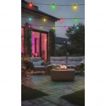 Inteligentný LED svetelný reťazec Wi‑Fi, vonkajší IP44, farebný, 8 m