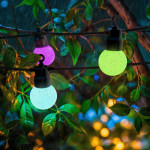 Inteligentný LED svetelný reťazec Wi‑Fi, vonkajší IP44, farebný, 8 m