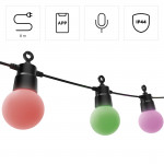 Inteligentný LED svetelný reťazec Wi‑Fi, vonkajší IP44, farebný, 8 m Inteligentný LED svetelný reťazec Wi‑Fi, vonkajší IP44, farebný, 8 m