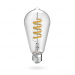 Inteligentná LED žiarovka E27 ST64, retro vlákno, RGBW, stmievateľná, app