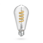 Inteligentná LED žiarovka E27 ST64, retro vlákno, RGBW, stmievateľná, app Inteligentná LED žiarovka E27 ST64, retro vlákno, RGBW, stmievateľná, app