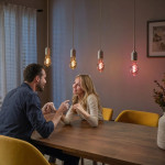 Inteligentná LED žiarovka E27 ST64, retro vlákno, RGBW, stmievateľná, app