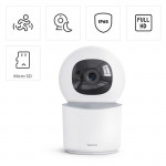Inteligentná bezpečn. kamera Wi-Fi, vnútorná, otočná, nahrávanie, Full HD Inteligentná bezpečn. kamera Wi-Fi, vnútorná, otočná, nahrávanie, Full HD