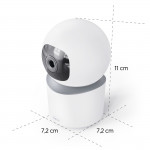 Inteligentná bezpečn. kamera Wi-Fi, vnútorná, otočná, nahrávanie, Full HD Inteligentná bezpečn. kamera Wi-Fi, vnútorná, otočná, nahrávanie, Full HD