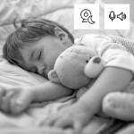 Smart domáca WiFi kamera, otočná, nočné videnie, Full HD