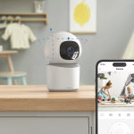 Smart domáca WiFi kamera, otočná, nočné videnie, Full HD