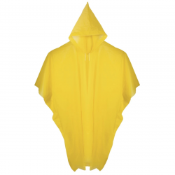 Pončo do dažďa, žlté