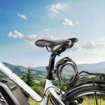 Zámok na bicykel so špirálovým lankom, 120 cm, čierny