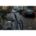 Poťah na sedlo bicykla, polstrovaný, reflexný, pre sedlá s približne 23 cm