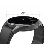 Smart hodinky 8900, GPS, AMOLED 46 mm, telefónovanie, Alexa, čierne