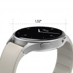 Smart hodinky 8900, GPS, AMOLED 43 mm, telefónovanie, Alexa, strieborné