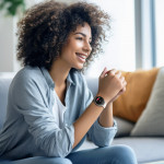 Smart hodinky 8900, GPS, AMOLED 43 mm, telefónovanie, Alexa, strieborné