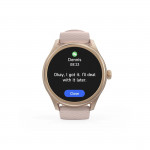 Smart hodinky 5010, monitor spánku, okrúhle, vodotesné, 46 mm, ružové zl.
