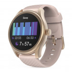 Smart hodinky 5010, monitor spánku, okrúhle, vodotesné, 46 mm, ružové zl.