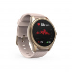 Smart hodinky 5010, monitor spánku, okrúhle, vodotesné, 46 mm, ružové zl.