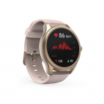 Smart hodinky 5010, monitor spánku, okrúhle, vodotesné, 46 mm, ružové zl.