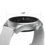 Smart hodinky 5010, monitor spánku, okrúhle, vodotesné, 46 mm, str./sivá