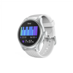 Smart hodinky 5010, monitor spánku, okrúhle, vodotesné, 46 mm, str./sivá