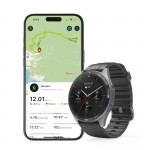 Smart hodinky 7010, GPS, AMOLED 47 mm, telefónovanie, vodotesné, antracit