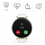 Smart hodinky 7000, AMOLED 43 mm, telefónovanie, vodotesné, zlaté