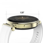 Smart hodinky 7000, AMOLED 43 mm, telefónovanie, vodotesné, zlaté