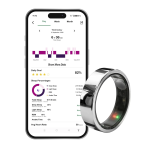 One, smart prsteň, zdravotné dáta, šport, notifikácie, 55 mm, strieb.