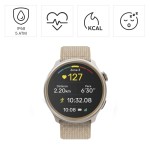 Smart hodinky 9050, bežecké, GPS, offline mapy, 45 mm, 5 ATM, béžové