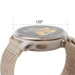 Smart hodinky 9050, bežecké, GPS, offline mapy, 45 mm, 5 ATM, béžové