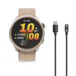 Smart hodinky 9050, bežecké, GPS, offline mapy, 45 mm, 5 ATM, béžové