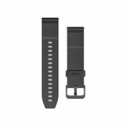 Remienok k hodinkám/smart hodinkám, NFC, bezkontaktné platby, 20 mm, čierny