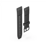 Remienok k hodinkám/smart hodinkám, NFC, bezkontaktné platby, 22 mm, čierny
