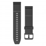 Remienok k hodinkám/smart hodinkám, NFC, bezkontaktné platby, 22 mm, čierny