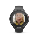 Detské smart hodinky, SIM, GPS, SOS tlačidlo, hlasové/video hovory, čierne