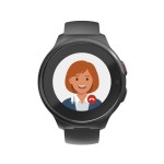 Detské smart hodinky, SIM, GPS, SOS tlačidlo, hlasové/video hovory, čierne