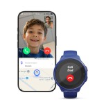 Detské smart hodinky, SIM, GPS, SOS tlačidlo, hlasové/video hovory, modré