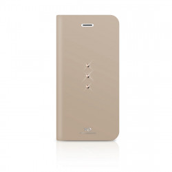 Crystal Booklet Case for Apple iPhone 6/6s/7/8/SE 2020/SE 2022, gold