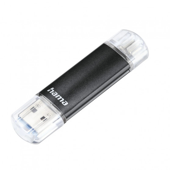 USB kľúč Laeta Twin, USB 3.0, 256GB, 40MB/s, čierny