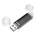 USB kľúč Laeta Twin, USB 3.0, 256GB, 40MB/s, čierny USB kľúč Laeta Twin, USB 3.0, 256GB, 40MB/s, čierny